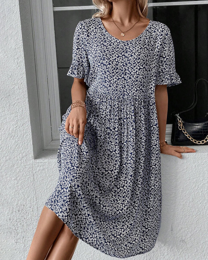 Levoire | Robe Midi Élégante Pour Femmes À Fleurs