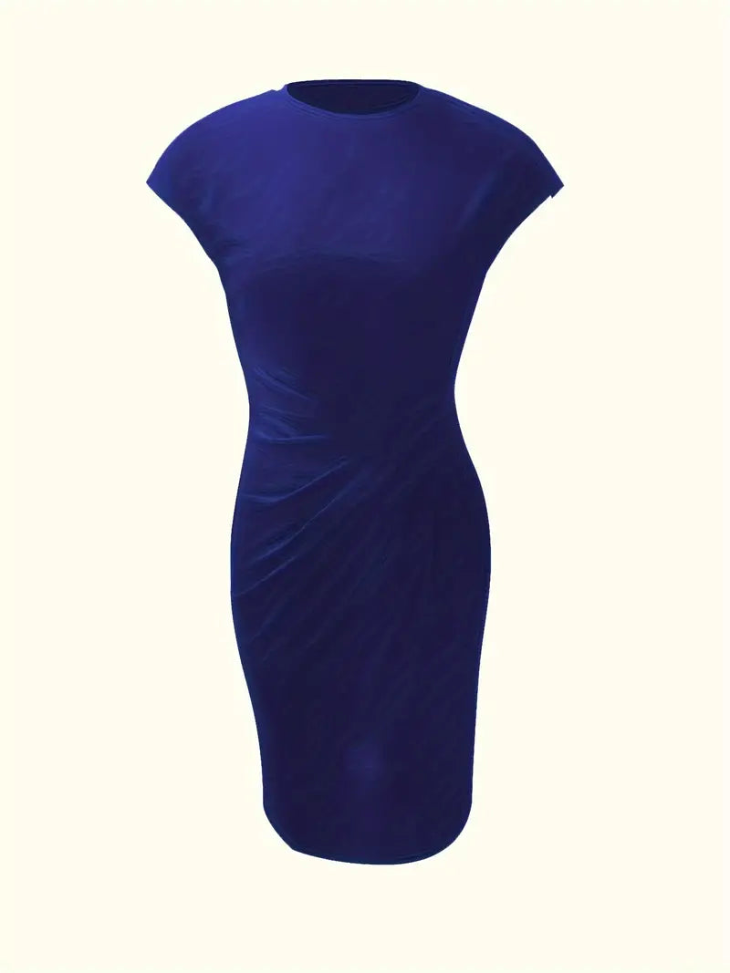 Levoire | Robe Unie Avec Encolure Ronde Et Encolure Ronde