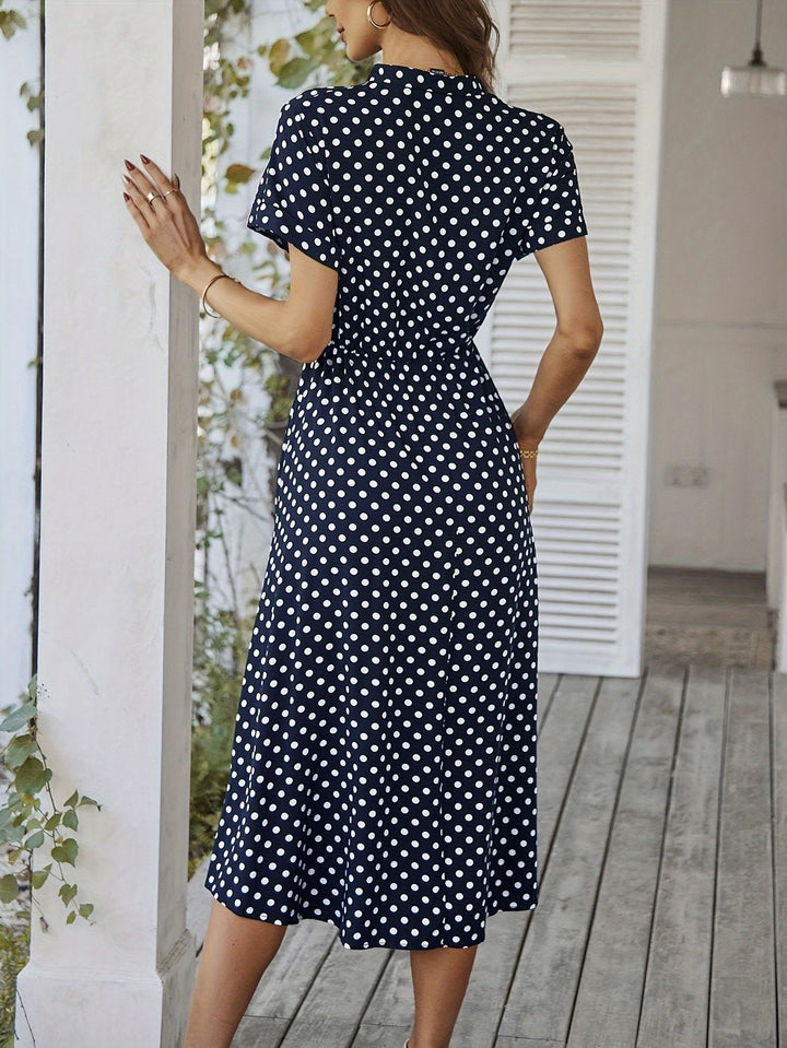 Levoire | Polka Dot Print V-cou robe femme