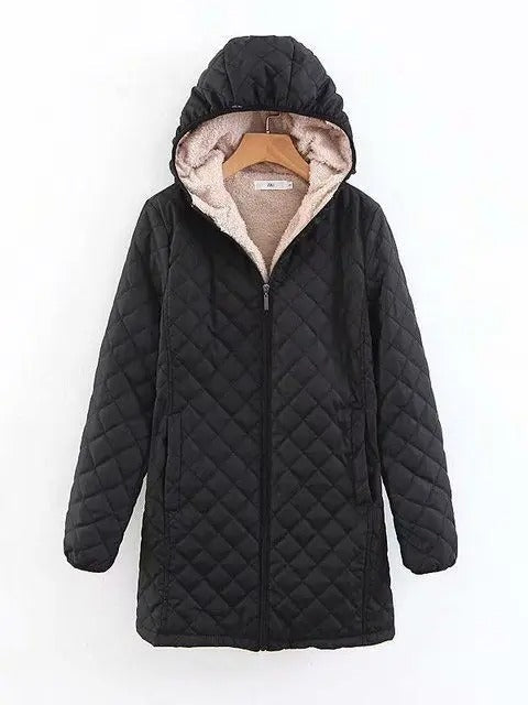 Levoire | Veste Matelassée Confortable Avec Capuche Noir