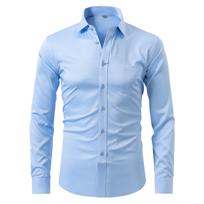 Levoire | Chemise Sans Plis Azur