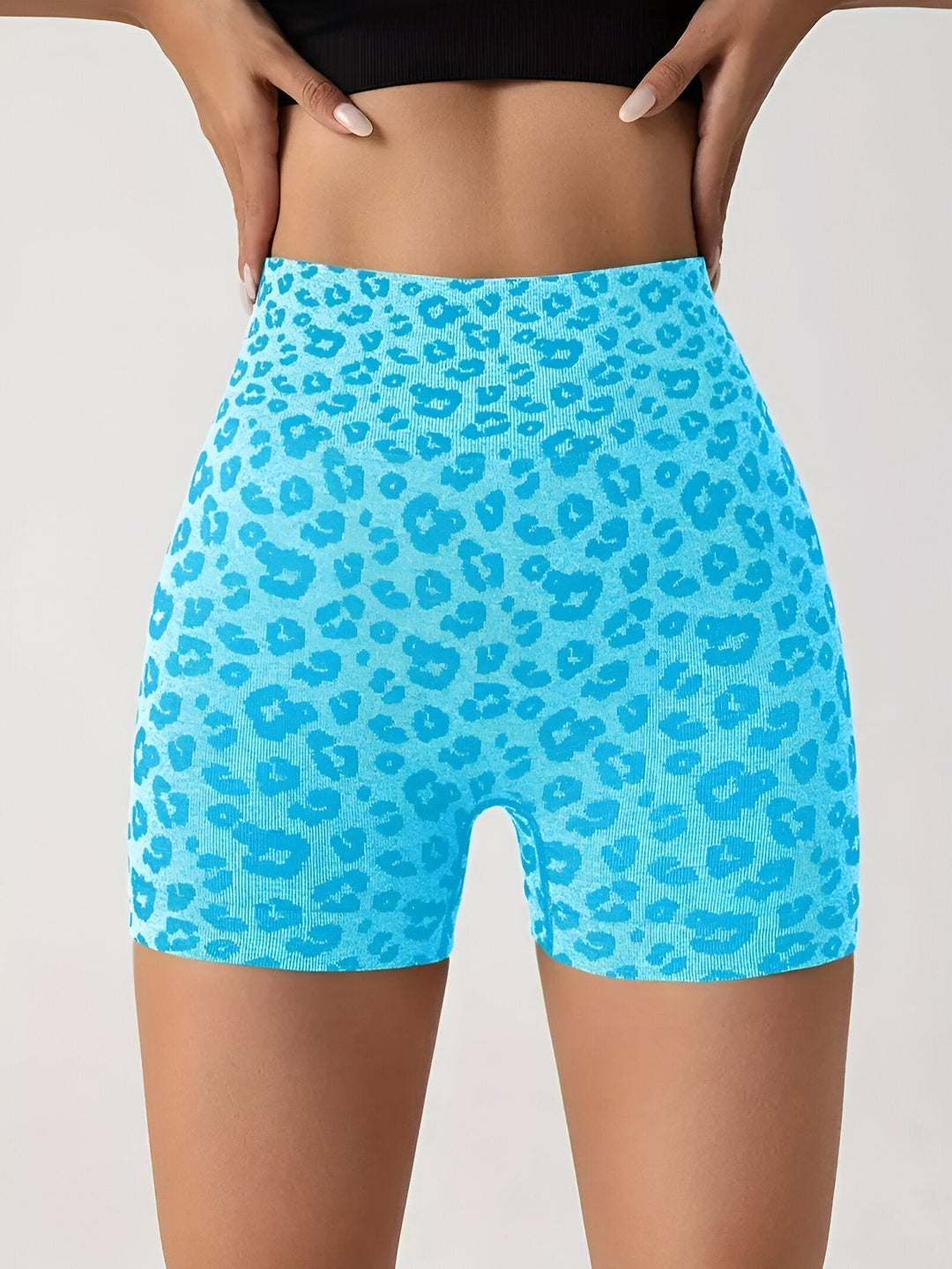 Levoire | Pantalons D'Entraînement Taille Haute Avec Motif Léopard Syan