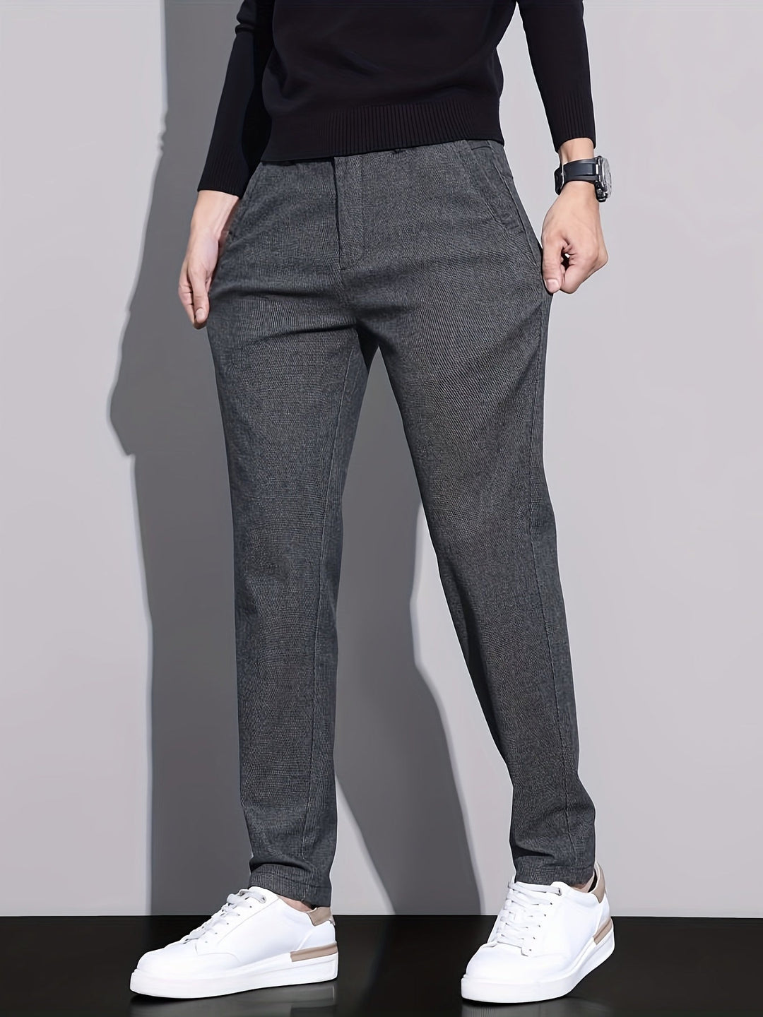 Levoire | Slim Fit Pantalon De Loisirs Pour Hommes En Tissu Respirant Et Élastique