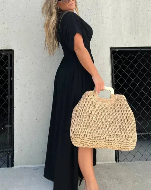 Levoire | Robe Maxi Décolletée En V Sans Effort