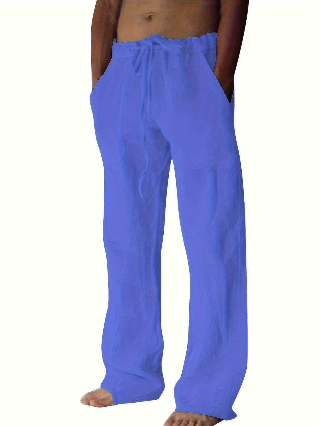 Levoire | Grande Taille Pantalons En Coton Pour Hommes De Loisirs Roi bleu