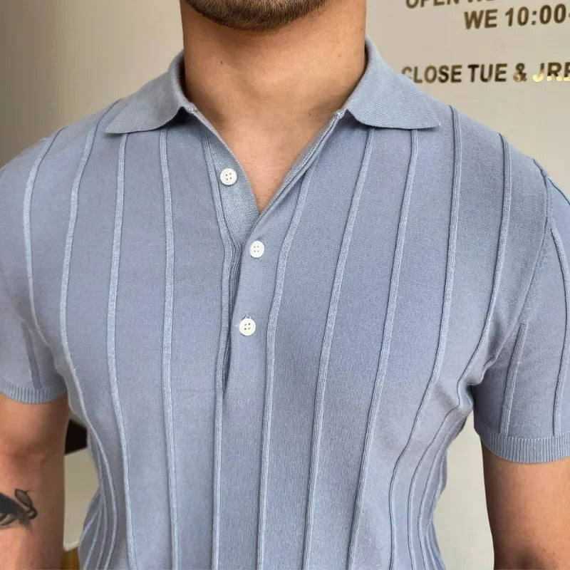 Levoire | Polo à manches courtes avec Tissu respirant et Style minimaliste pour le Printemps