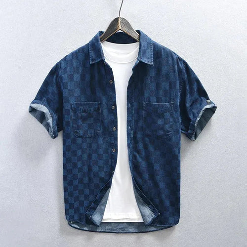 Levoire | Chemise en denim courte dans un style décontracté