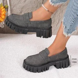 Levoire | Mocassins pour femmes avec plateforme Gris
