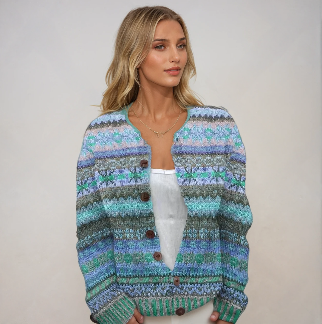 Levoire | Gilet Bleu Avec Impression