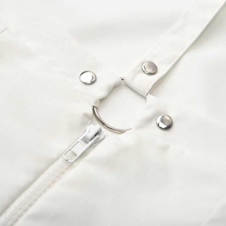Levoire | Blanc Faux Fleurs Torsadé Crop Top