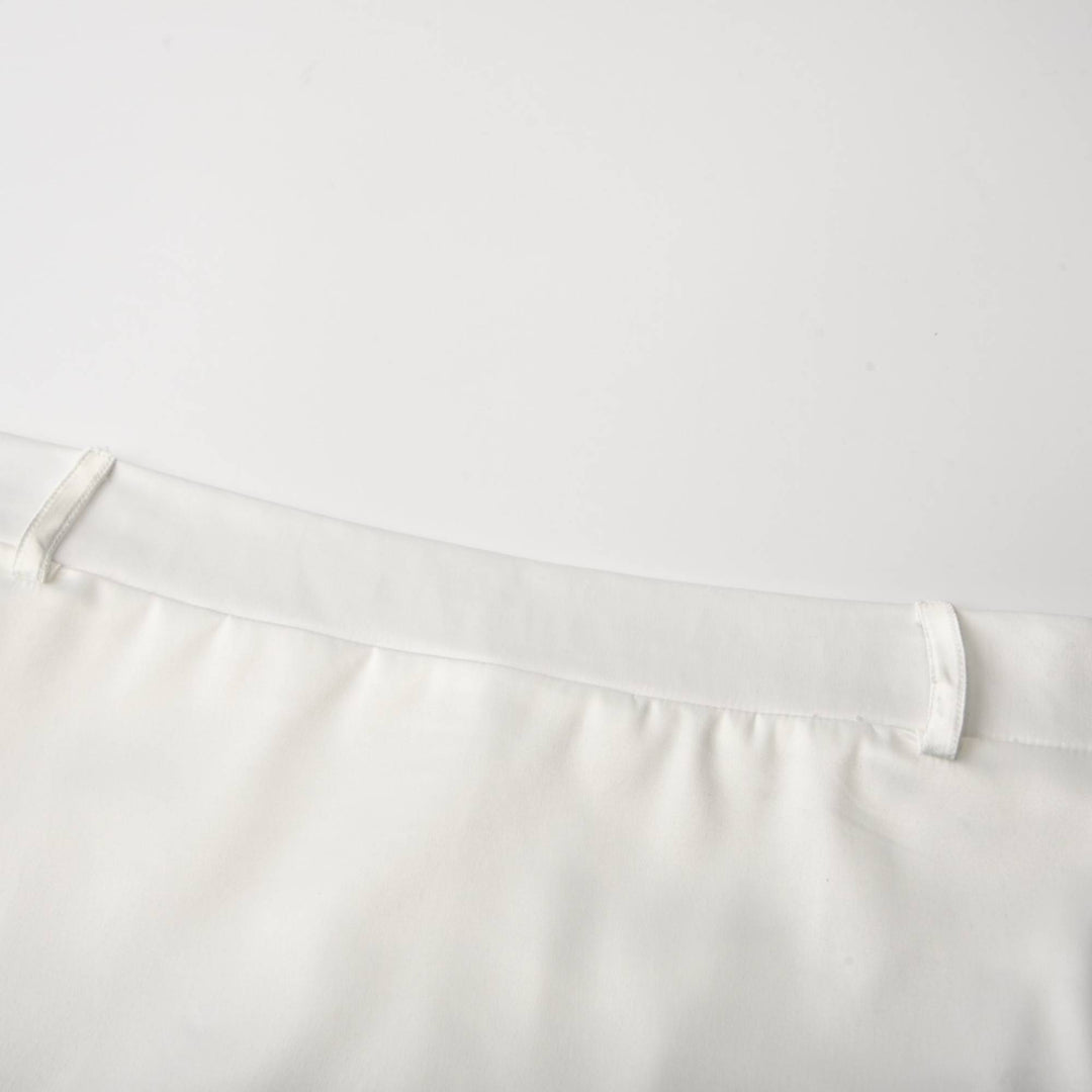 Levoire | Blanc Faux Fleurs Torsadé Crop Top