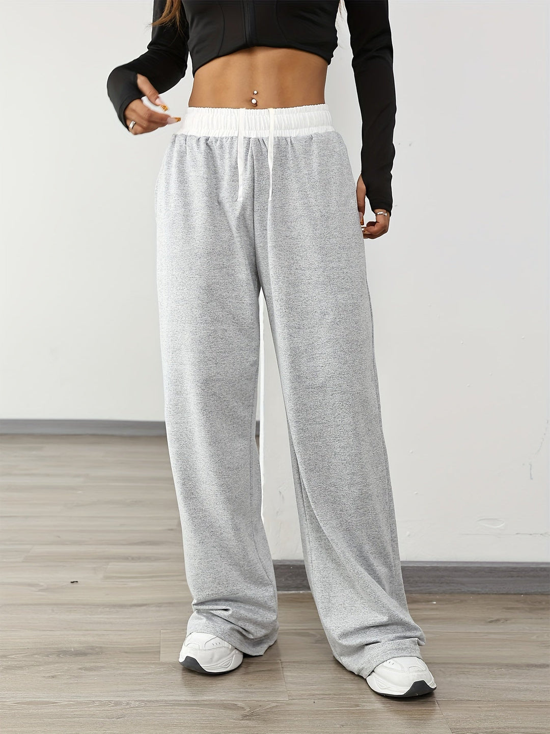 Levoire | Pantalons De Sport Stretch Hauts En Combinaison De Couleurs Avec Poches