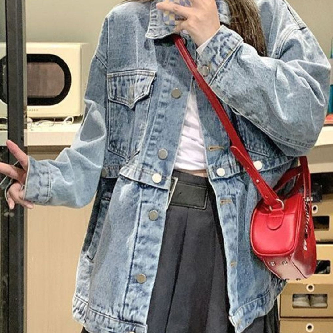 Levoire | Veste En Denim À Manches Longues Et À Capuche Amovible Avec Poches