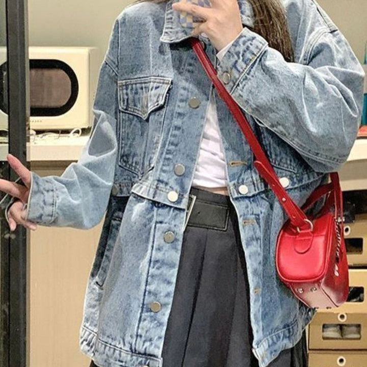Levoire | Veste En Denim À Manches Longues Et À Capuche Amovible Avec Poches
