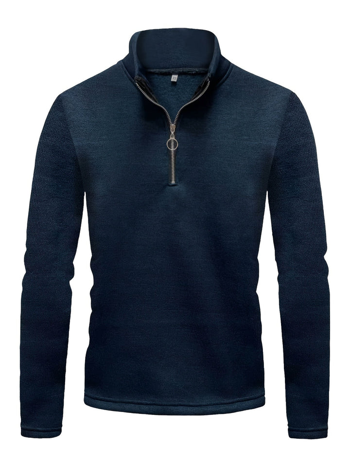 Levoire | Costumes En Tricot Pour Hommes Avec Zip À Mi-Hauteur Et Col Montant Merimustav