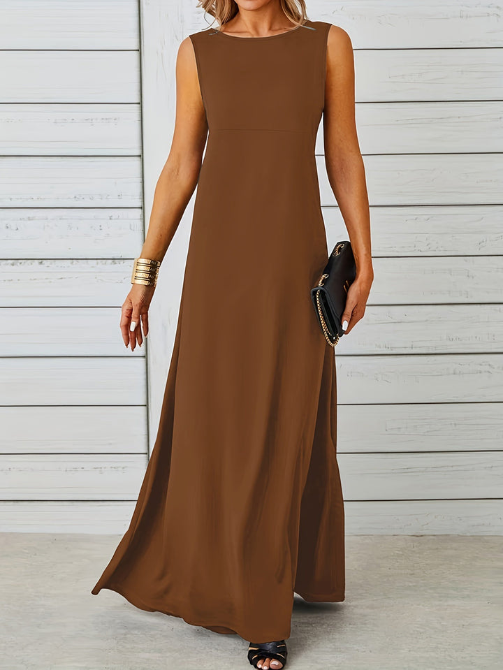 Levoire | Robe longue débardeur Couleur café