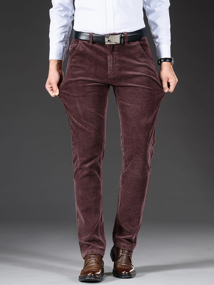 Levoire | Pantalons En Velours Côtelé Pour Hommes Avec Poches
