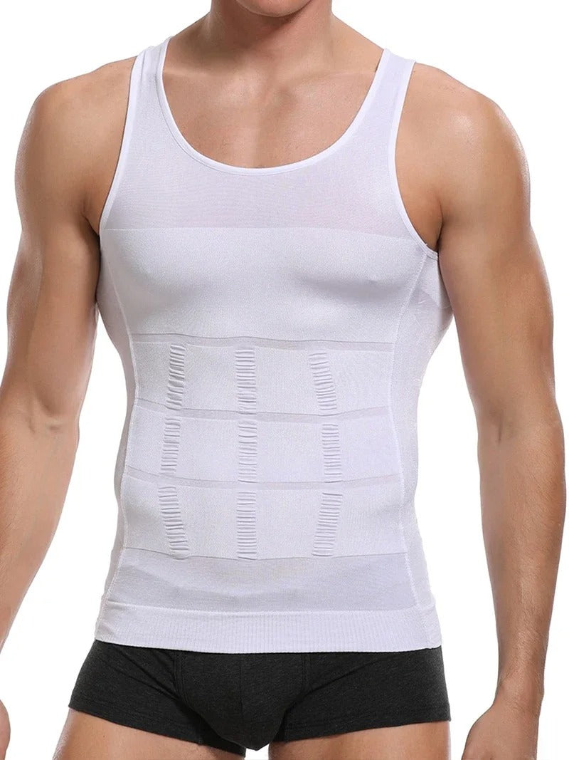 Levoire | Tanktop Modelant Pour Hommes Blanc