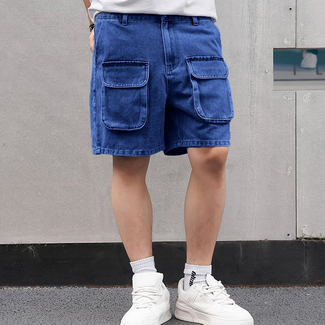 Levoire | Shorts En Denim Pour Hommes Heureux Avec Plusieurs Poches