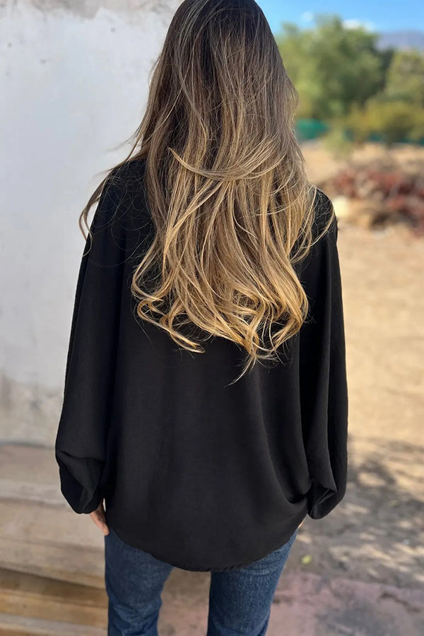 Levoire | Haut En Bouton Batwing À Coupe Décontractée