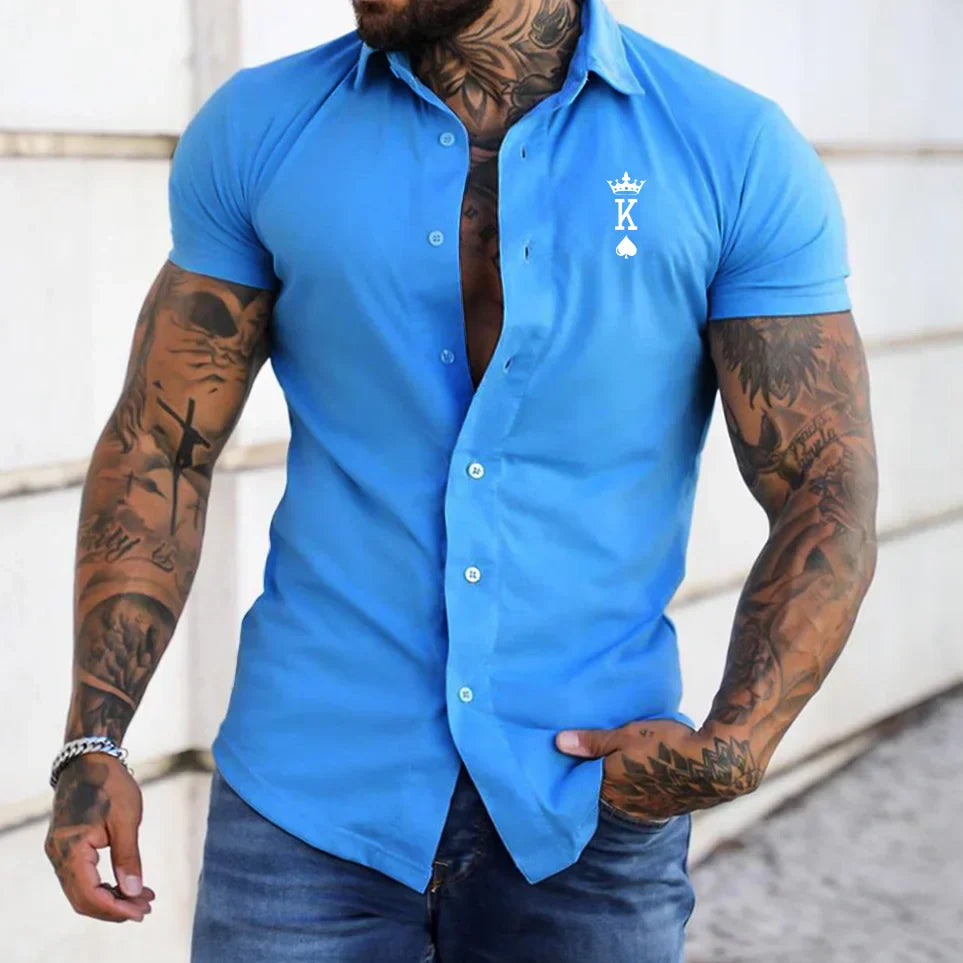 Levoire | Chemise Sans Manches Muscle Slim Fit Pour Homme Bleu