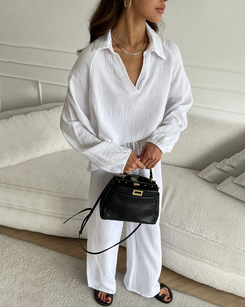 Levoire | Ensemble Deux Pièces Simple Avec Décolleté En V