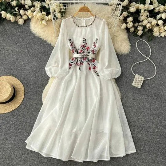 Levoire | Robe femme à manches longues Blanc