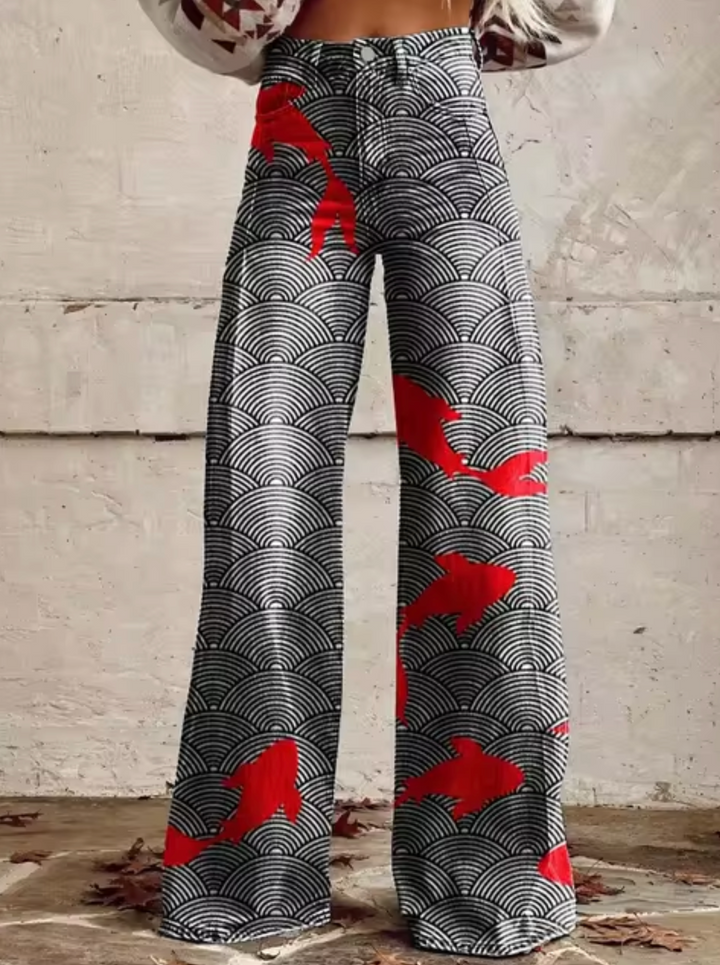 Levoire | Pantalon Taille Haute Stylé Avec Des Motifs Uniques Stil8