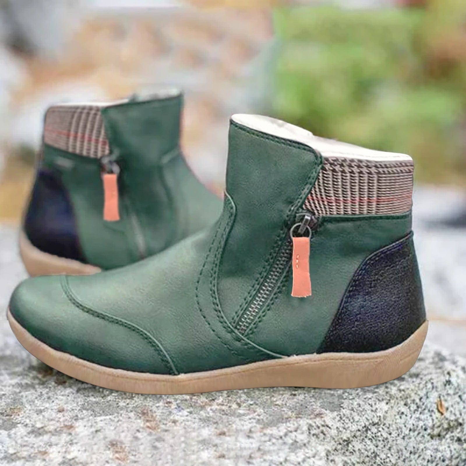 Levoire | Bottes En Cuir Orthopédiques Imperméables Vert