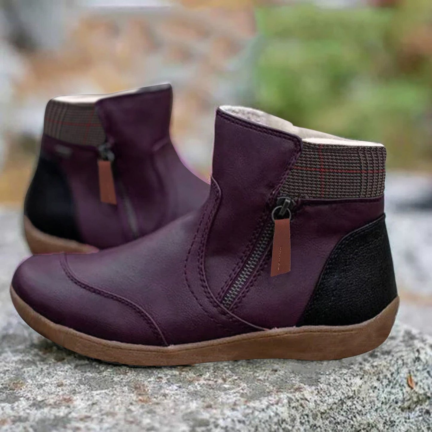 Levoire | Bottes En Cuir Orthopédiques Imperméables Lilas