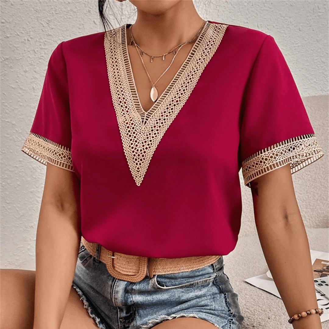 Levoire | Élégante chemise top pour femmes Châtaignier