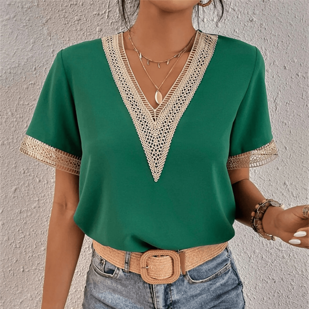 Levoire | Élégante chemise top pour femmes Vert