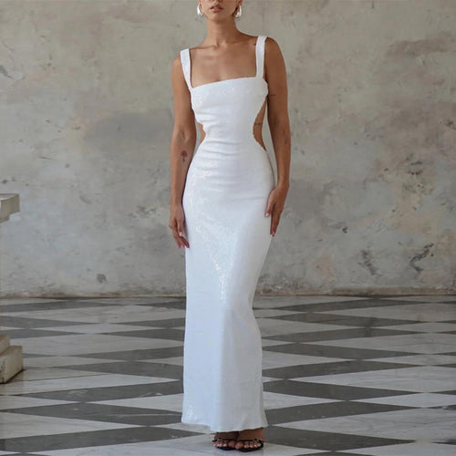 Levoire | Robe à sequins avec décolleté carré charmant