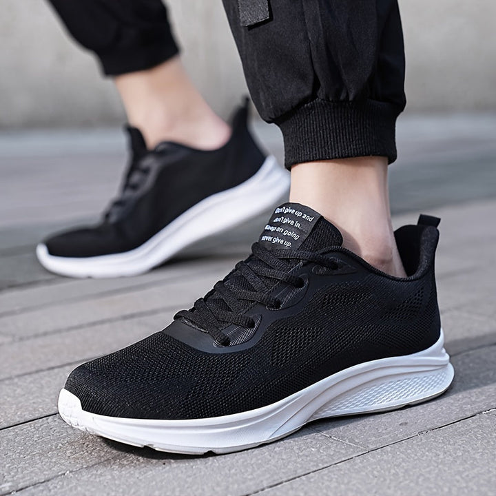 Levoire | Sneaker Respirant Élégant Noir et blanc