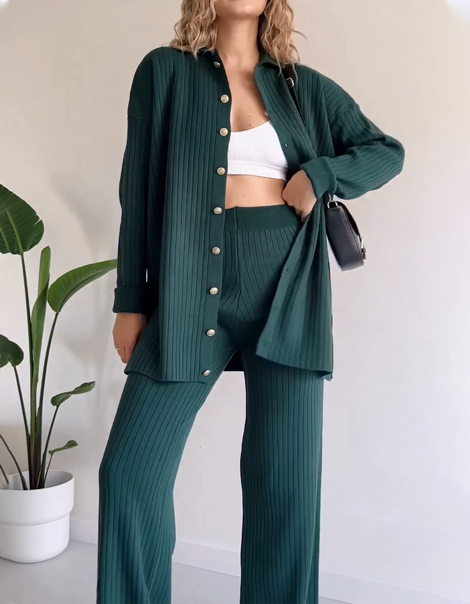 Levoire | Ensemble de loisirs deux pièces pour femmes Vert
