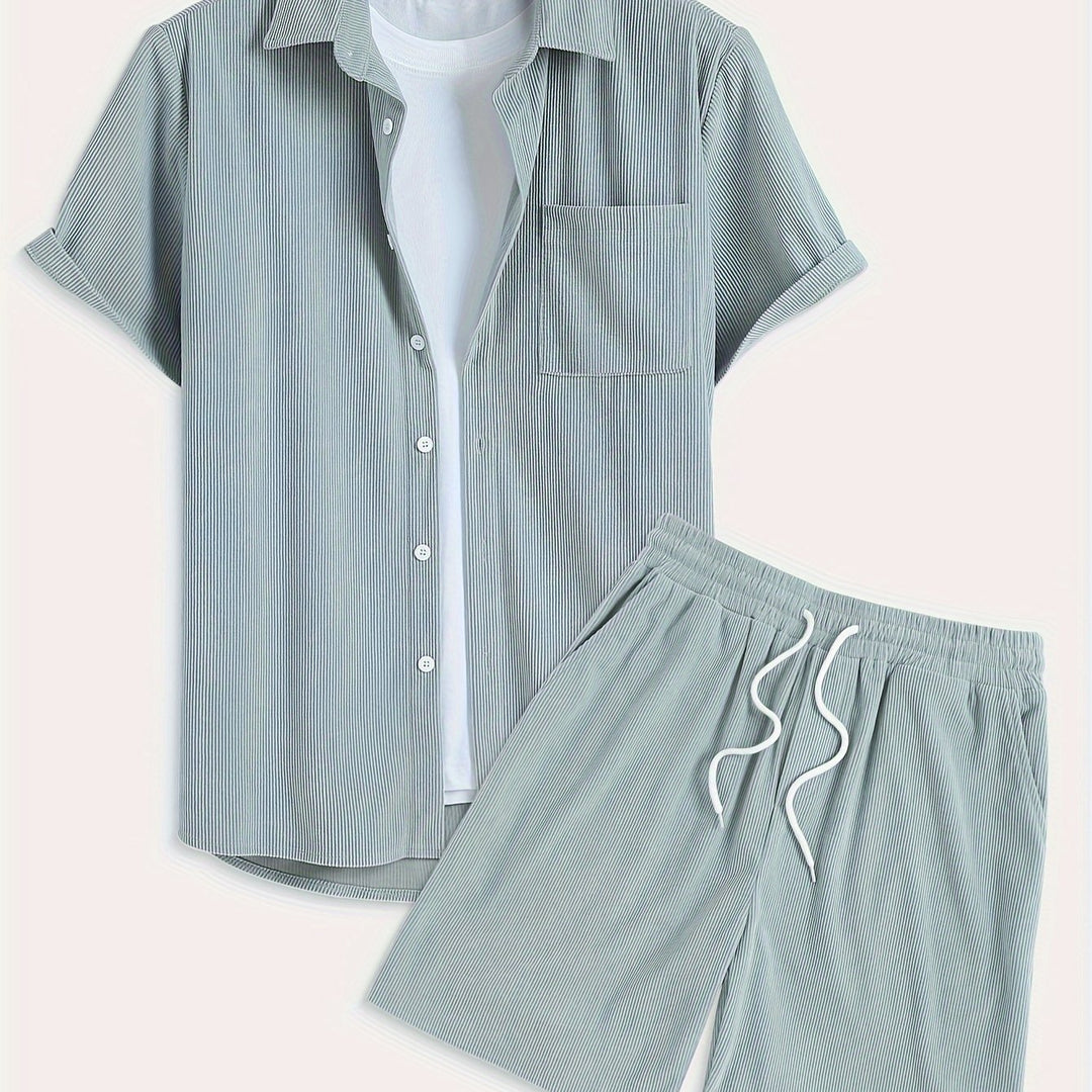Levoire | Ensemble D'Été Uni Avec T-Shirt Et Short