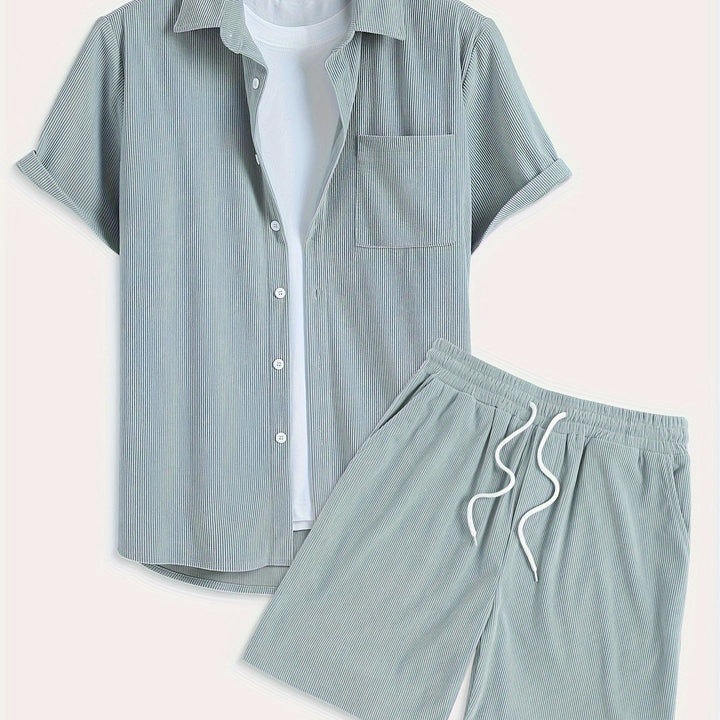 Levoire | Ensemble D'Été Uni Avec T-Shirt Et Short