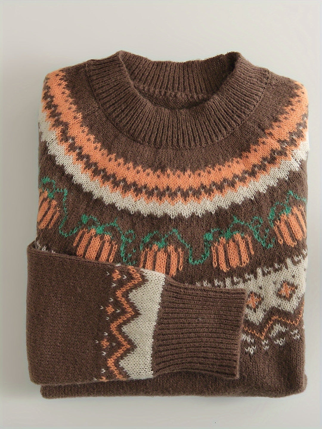 Levoire | Pull En Tricot À Col Rond Kürbis