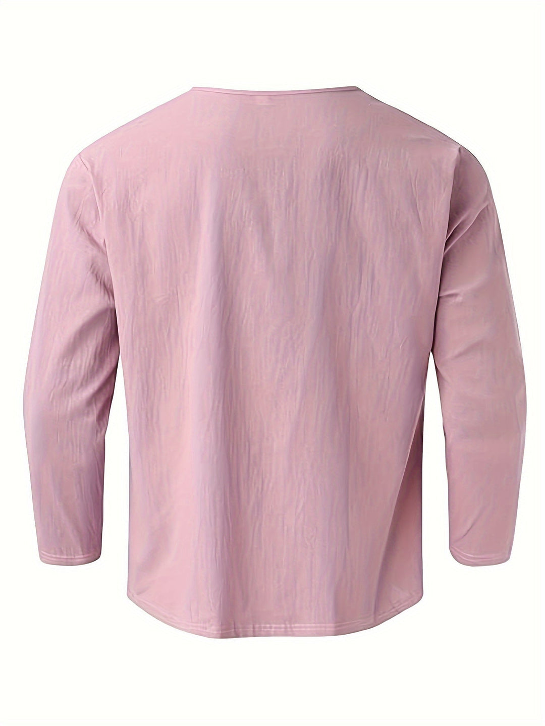 Levoire | T-Shirt Henley À Manches Longues En Mélange Coton-Lin Printemps/Automne