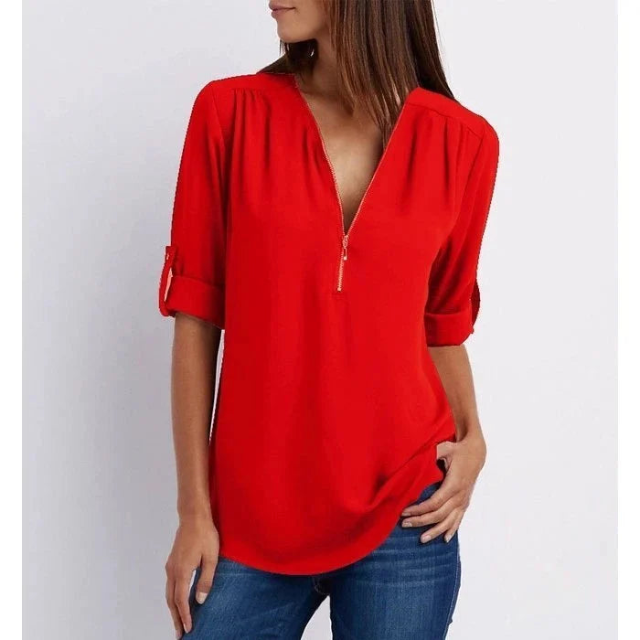 Levoire | Huppupaita avec zipper Rot