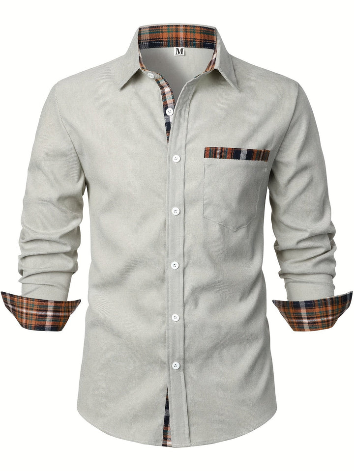 Levoire | Chemise Pour Homme À Encolure Carrée Beige