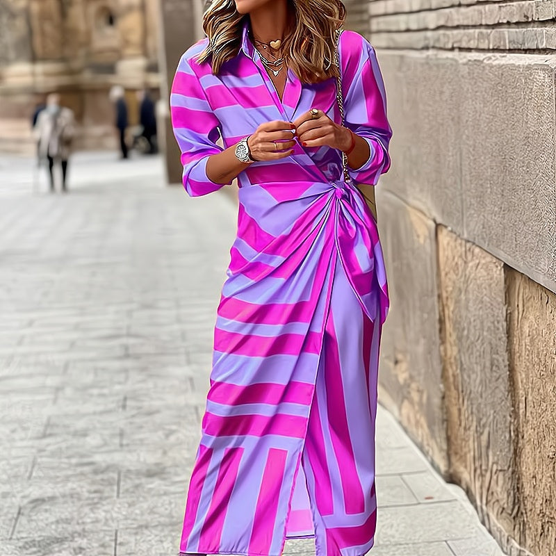 Levoire | Robe Mode Avec Impression Lila