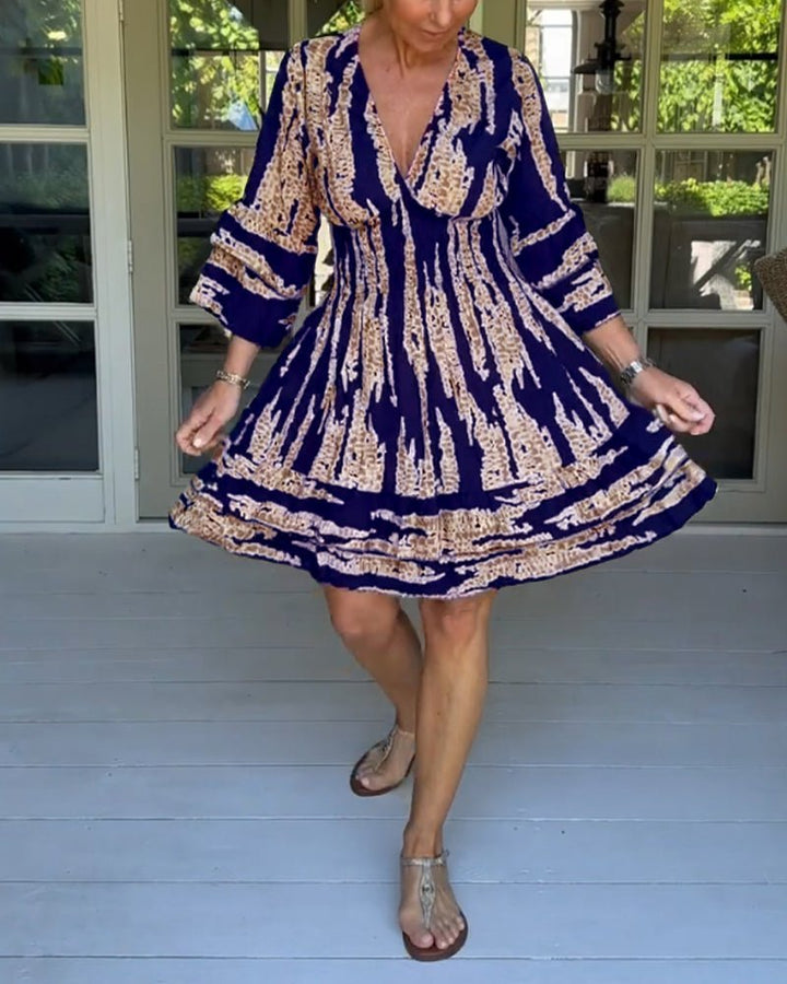 Levoire | Robe À Manches Courtes Avec Motif