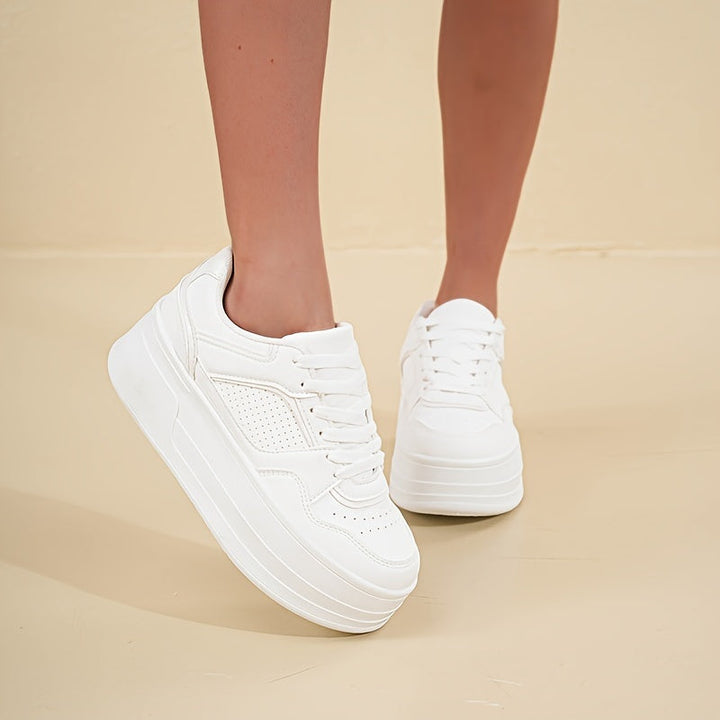 Levoire | Baskets À Plateforme Blanches Tendance & Confortables