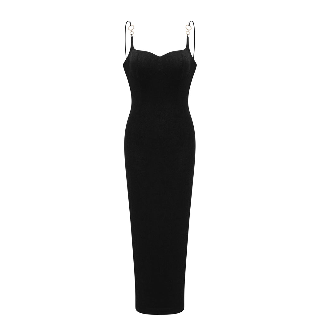 Levoire | Robe Midi Bustier Noire