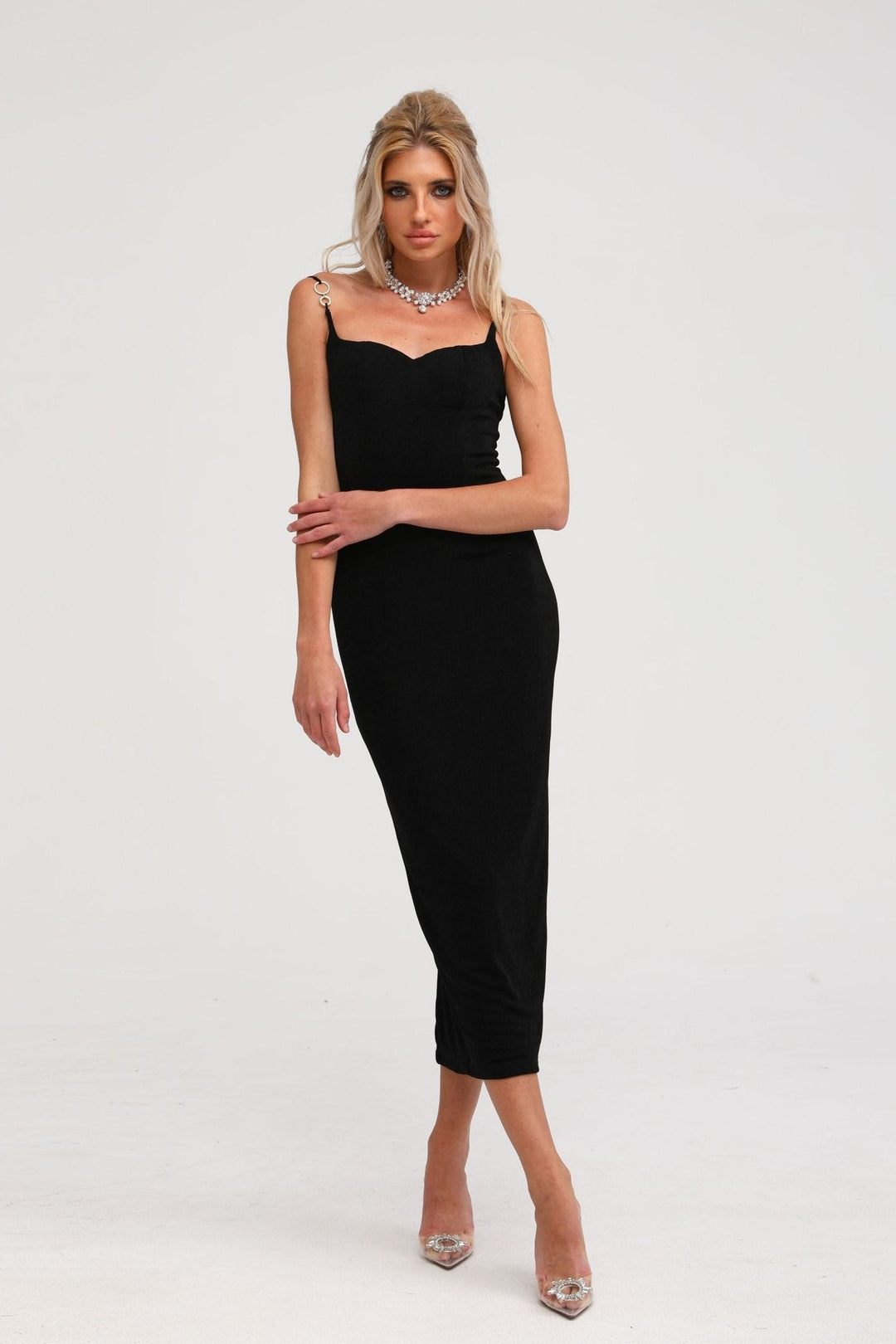 Levoire | Robe Midi Bustier Noire