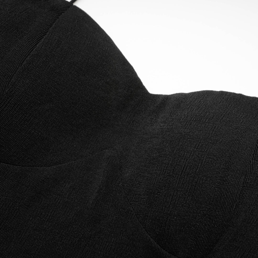 Levoire | Robe Midi Bustier Noire