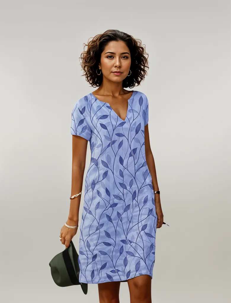 Levoire | Robe À Manches Longues Élégante Bleu
