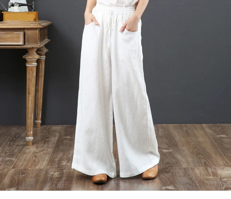 Levoire | Pantalons À Vapeur Pour Femmes Blanc