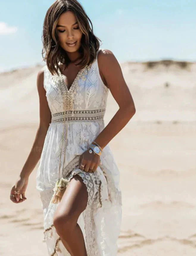 Levoire | Robe bohème élégante Blanc